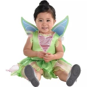 BRAND NEW baby girl Disney tinkerbell fairy princess halloween costume 0-6M 6-12
